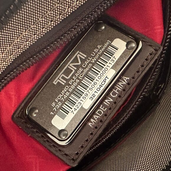 TUMI, Voyager Canvas Leather Cross Body Bag - Picture 5 of 16